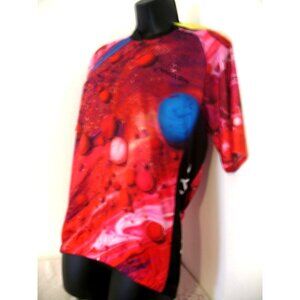 Cyhaen Women's Cycling Jersey Sht Sleeve Zip Up Bike Shirt PLANETS Size XXL?